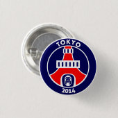 TOKYO2014 RONDE BUTTON 3,2 CM (Voorkant /achterkant)
