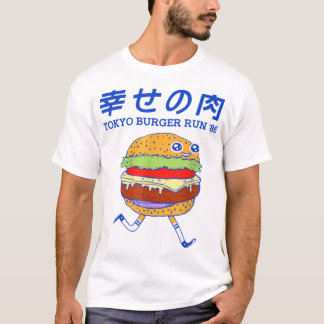 Tokyo Burger run Funny Burger T-shirt