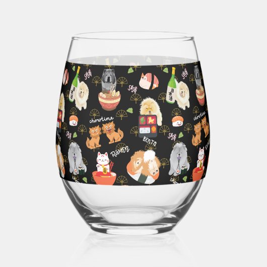 TOKYO CHOWTIME Chow Wijnglas Zonder Voet (Voorkant)