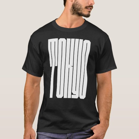 Tokyo City bold typography T-shirt (Voorkant)
