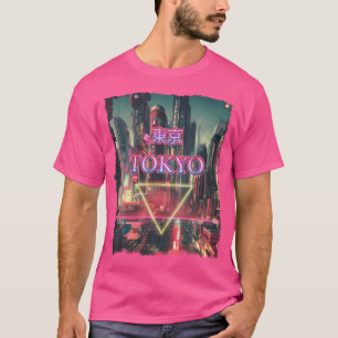 Tokyo City Vaporwave Cyberpunks Japanse futurist T-shirt