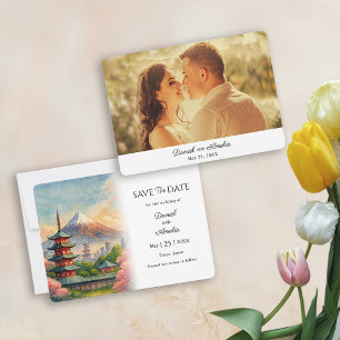 Tokyo Destination Wedding Save the Date Kaart