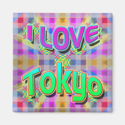 Tokyo Festival 1 Magnet "I LOVE Tokyo" (Devant)