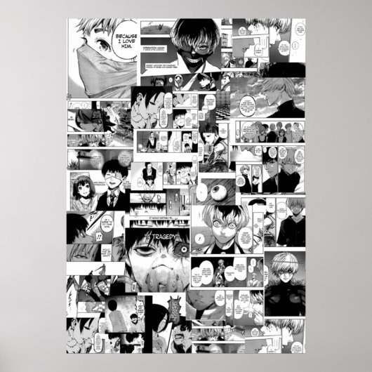 Tokyo ghoul Collage Poster (Voorkant)