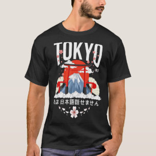 Tokyo I spreekt geen Japanse Witte Versie T-shirt
