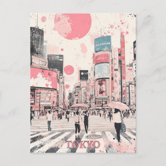 Tokyo Japan Briefkaart (Voorkant)