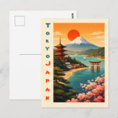 Tokyo Japan Briefkaart (Voorkant / Achterkant)