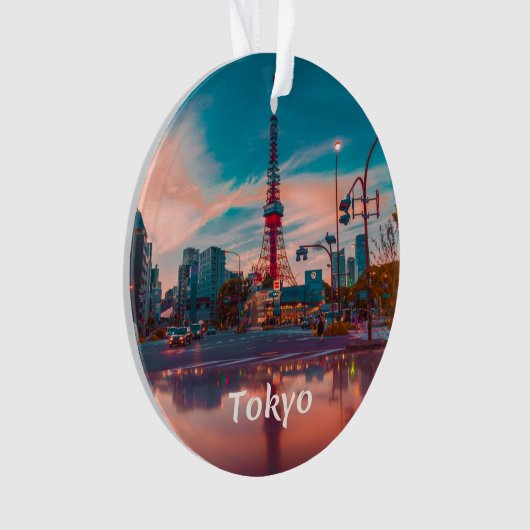 Tokyo Japan City Skytree Ornament (voorkant)