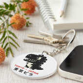TOKYO JAPAN GODZILLA KEY CHAIN SLEUTELHANGER (Voorkant Rechts)