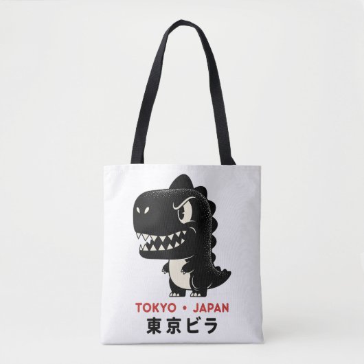 TOKYO JAPAN GODZILLA TOTE BAGS (Devant)