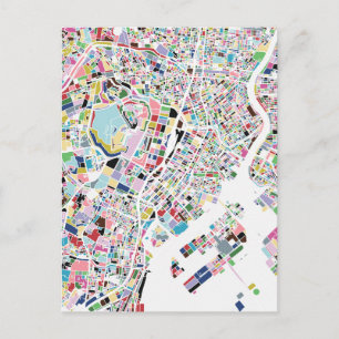 Tokyo Japan Map Briefkaart