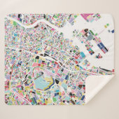 Tokyo Japan Map Sherpa Deken (Voorkant (horizontaal))