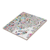 Tokyo Japan Map Tegeltje (Zijkant)