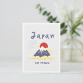 Tokyo Japan Mountain Vintage Travel Briefkaart (Staand voorkant)