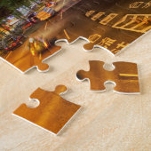 Tokyo Japan Night Time Lights Jigzaag Puzzle Legpuzzel (Zijkant)