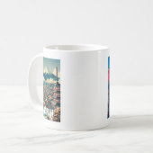 Tokyo Japan Pittoresque Mug - Illustration Iconiqu (Devant gauche)