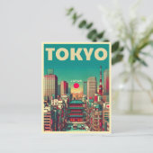 Tokyo Japan reizen  geschenken Briefkaart (Staand voorkant)