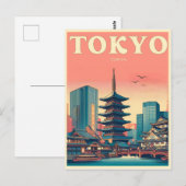 Tokyo Japan reizen  geschenken Briefkaart (Voorkant / Achterkant)