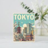 Tokyo Japan reizen geschenken Briefkaart (Staand voorkant)