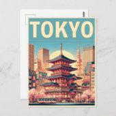 Tokyo Japan reizen  geschenken Briefkaart (Voorkant / Achterkant)