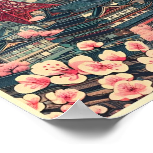 Tokyo Japan reizen geschenken Poster (Hoek)