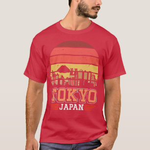 Tokyo Japan Retro Sunset Skyline Tokyo T-shirt