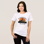 Tokyo Japan Sunset Custom Trip Dames Tri-Blend Shirt (Voorkant volledig)