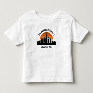 Tokyo Japan Sunset Custom Vacation Kinder Shirts
