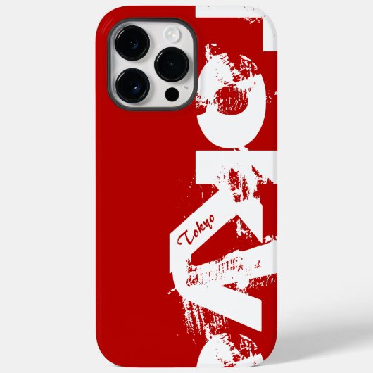 Tokyo - Jonge stijl Stedelijke Rood en Wit Case-Mate iPhone Case (Achterkant)