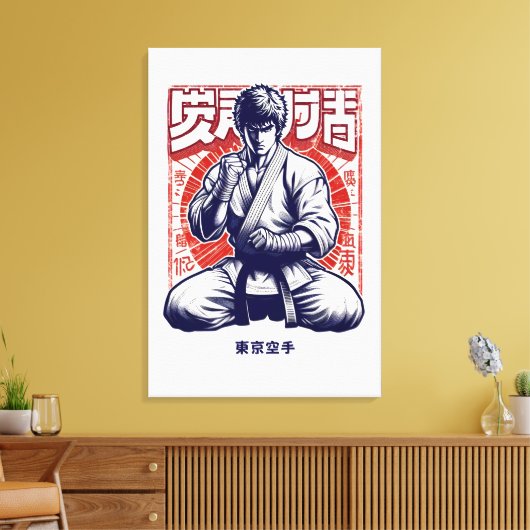Tokyo Karate Canvas Afdruk (Insitu (Woonkamer))