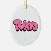 Tokyo Love Keramisch Ornament (Rechts)