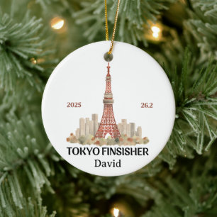 Tokyo Marathon 2025, Marathon Finisher Gift Keramisch Ornament