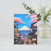 Tokyo Mt Fuji Briefkaart (Staand voorkant)