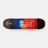 Tokyo Neon Red/Black Skateboard (Horizontaal)
