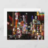Tokyo Neons bij nacht Briefkaart (Voorkant / Achterkant)