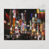 Tokyo Neons par carte postale de nuit (Devant)
