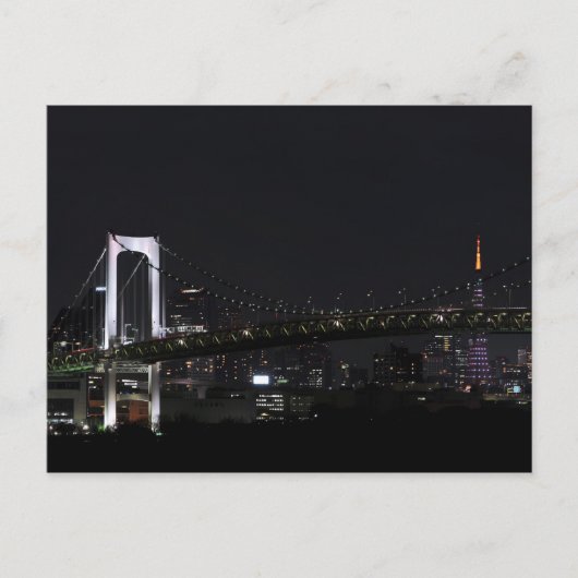 Tokyo par carte postale de nuit (Devant)