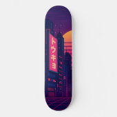 Tokyo Retro-Style Skateboard (Recto)