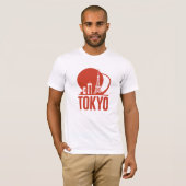 Tokyo Skyline Circle Design T-shirt (Voorkant volledig)