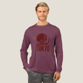 Tokyo Skyline Circle Design Tri-Blend Shirt (Voorkant)