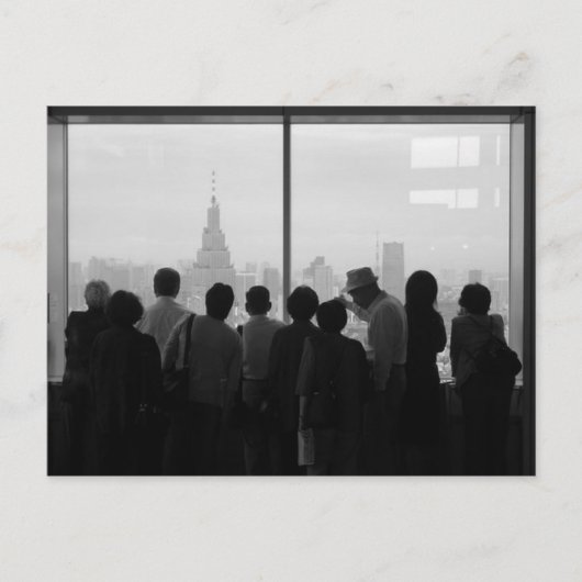 Tokyo Skyline, Japan 2007. Briefkaart (Voorkant)