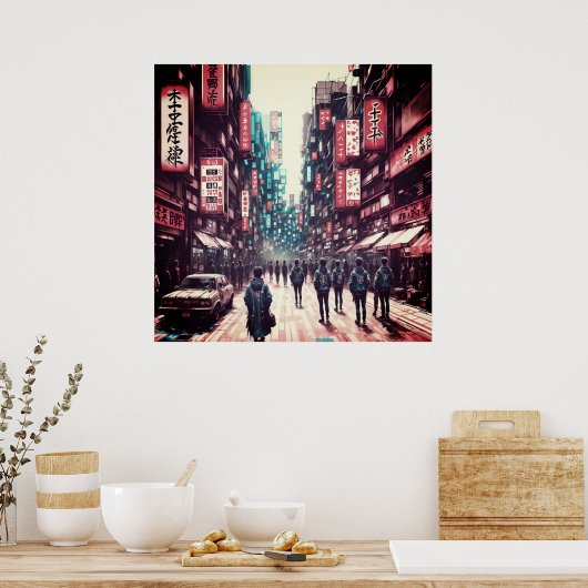 Tokyo Street poster (Keuken)
