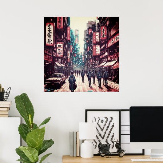 Tokyo Street poster (Thuiskantoor)