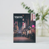 Tokyo Streets at Night Briefkaart (Staand voorkant)