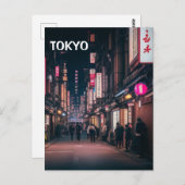 Tokyo Streets at Night Briefkaart (Voorkant / Achterkant)