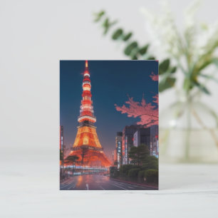 Tokyo Streets at Night Briefkaart