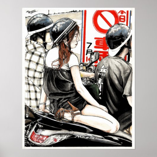 Tokyo Traffic Poster (Voorkant)