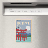 Tokyo Travel Poster Magneet (Insitu (Vaatwasser))