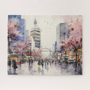 Tokyo Vibes - Cityscape Art Puzzel