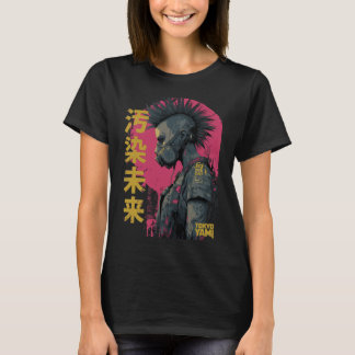 Tokyo Yami – Besmette Toekomst Punk Masker Ontwerp T-shirt